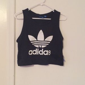 Adidas cropped tank top